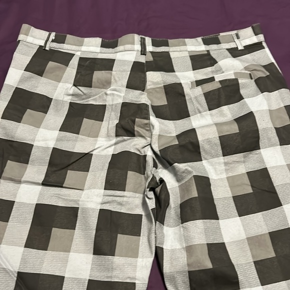 Lars Amadeus Men's Dress Plaid Pants Classic Fit Flat Front - Picture 4 of 10